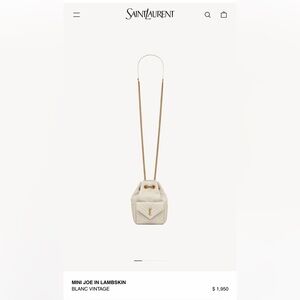 Ysl mini Joe lamb skin